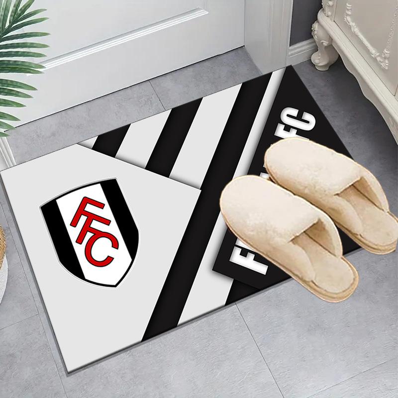 1PC Fulham Football Crest Floor Mat for Living Room, Game Rooms, Office, Bedroom, Office Floor Mat Playful Design, Christmas fan gifts