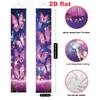 1 Pair Party Banner Valentine's Day Purple Butterfly Starry Sky 12x70.8in Polyester