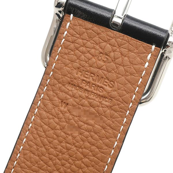 HERMES H081101CKAC085 Half Cod 38belt Box calf/Togo Array