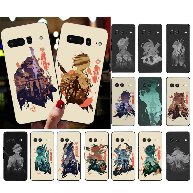 Phone Case For Google Pixel 10 Pro 9 Pro XL 9A 8 7 6 Pro Pixel 8A 7A 6A Pixel 8 7 6 5 Anime Genshin Impact