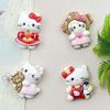 Cartoon Bear & Kitten Resin Accessories: DIY Hair Clip, Phone Case, Magnet, Keychain, Shoe Buckle Ornament