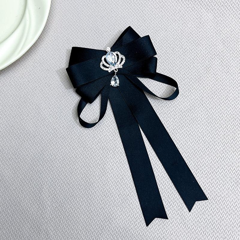 

Винтажная брошь-бабочка из ленты, траурная корсажная брошь для женщин, булавки для воротника рубашки, галстук-бабочка, ювелирные аксессуары чёрный