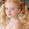 Festival Hair Clips Bow Hairpins Curly Ribbon Tassels Hair Decoration For Girls Hair Accessories