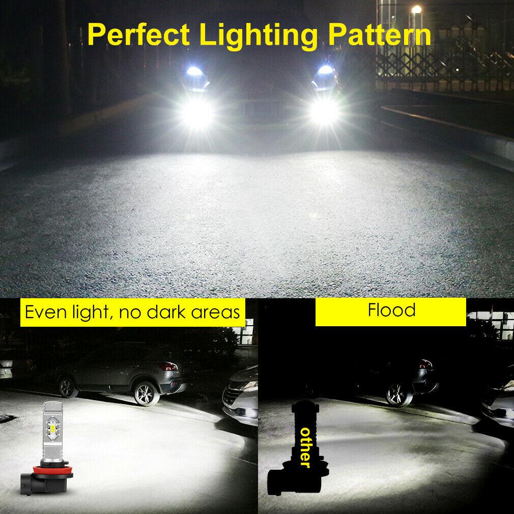 ICE BLUE 8000K H11 LED H8 HB4 9006 9005 HB3 Car LED Bulbs Wireless Turbo Led Fog Lamp Auto Driving Running Lamp 12V New Chips