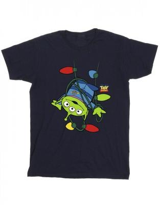 Mens Toy Story Christmas Lights Aliens T-Shirt