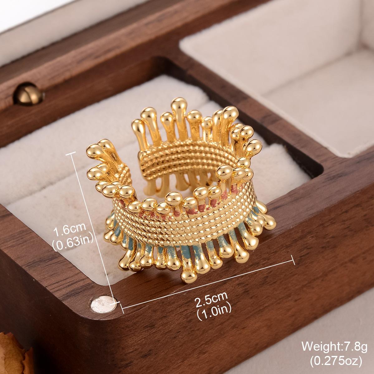 

Design sense woven geometric ring women s European and American simple style trend fashion personality temperament retro jewelry