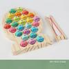 Wooden Children Fishing Toys Baby Montessori Early Education Toys Kids Ability Training Game Toddler Number Alphabet Learning