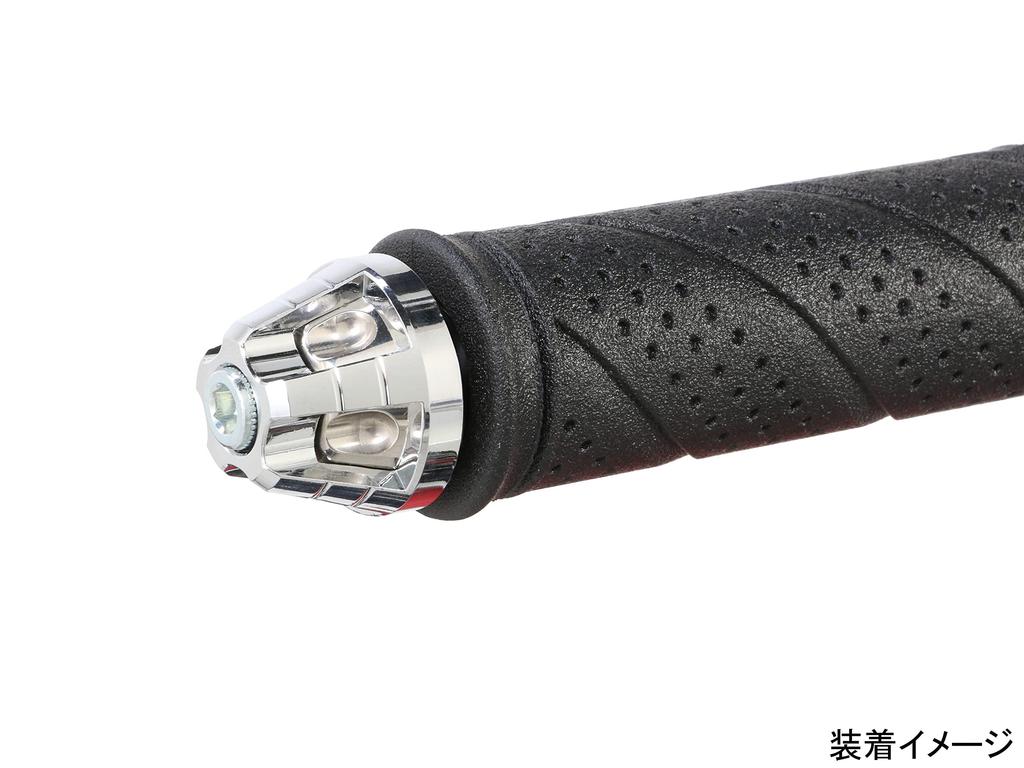 Kitaco 506-1300290 Union Bar End Cap (Plated) Monkey 125 (JB02)