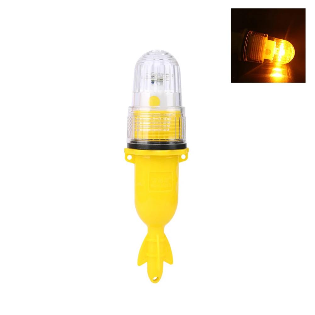 

1 шт. Рыболовный фонарь 20 см, подводный маяк, буй, сигнальный фонарь, двойная вспышка, индикаторная лампа, приманка, лампа для поиска рыбы, мигающая жёлтый