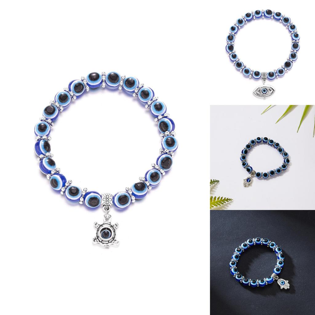 Blue Eye Hand Chain With Hand Symbol For Travel Gift And Fashion Jewelry