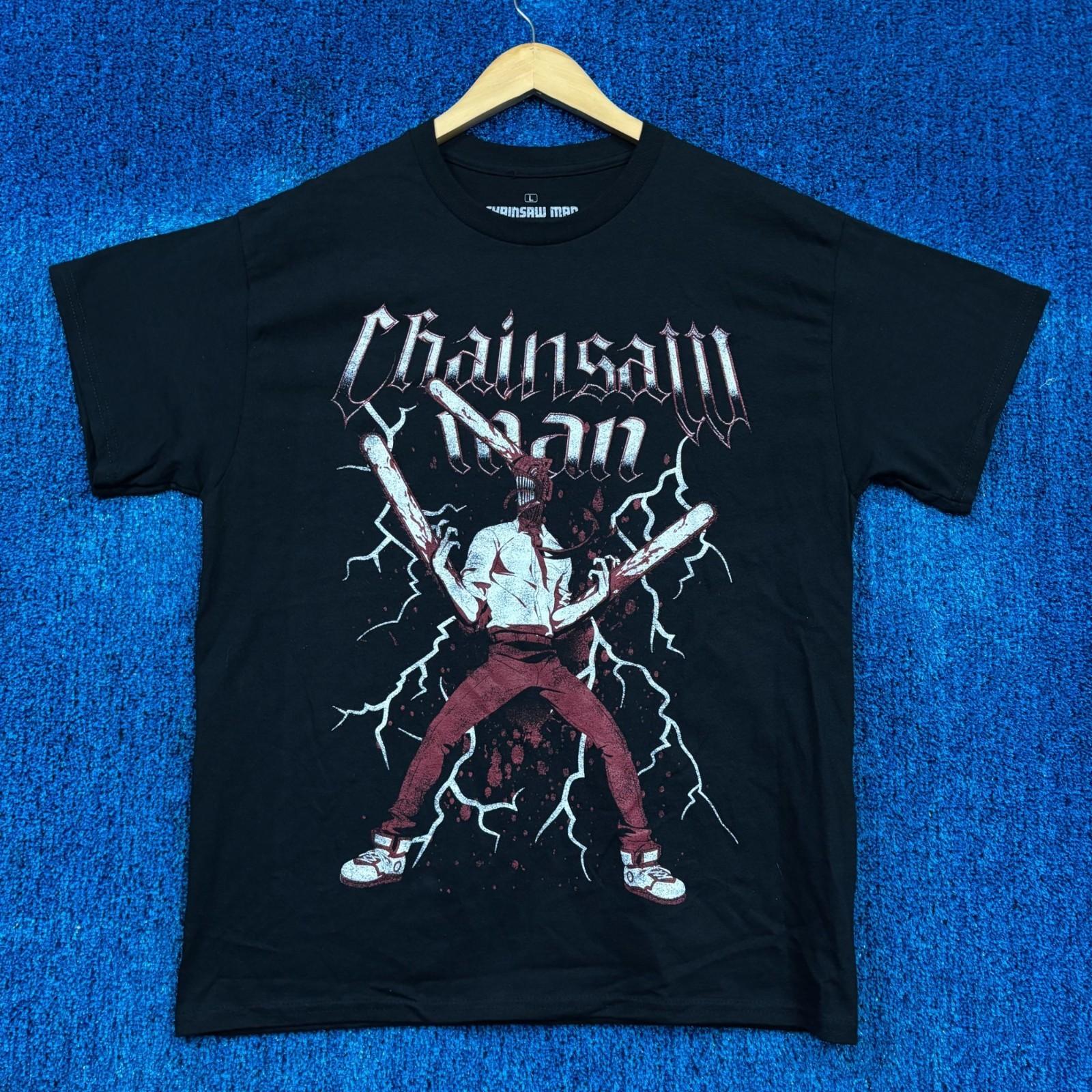 Chainsaw Man Graphic Anime T-Shirt Size Large S