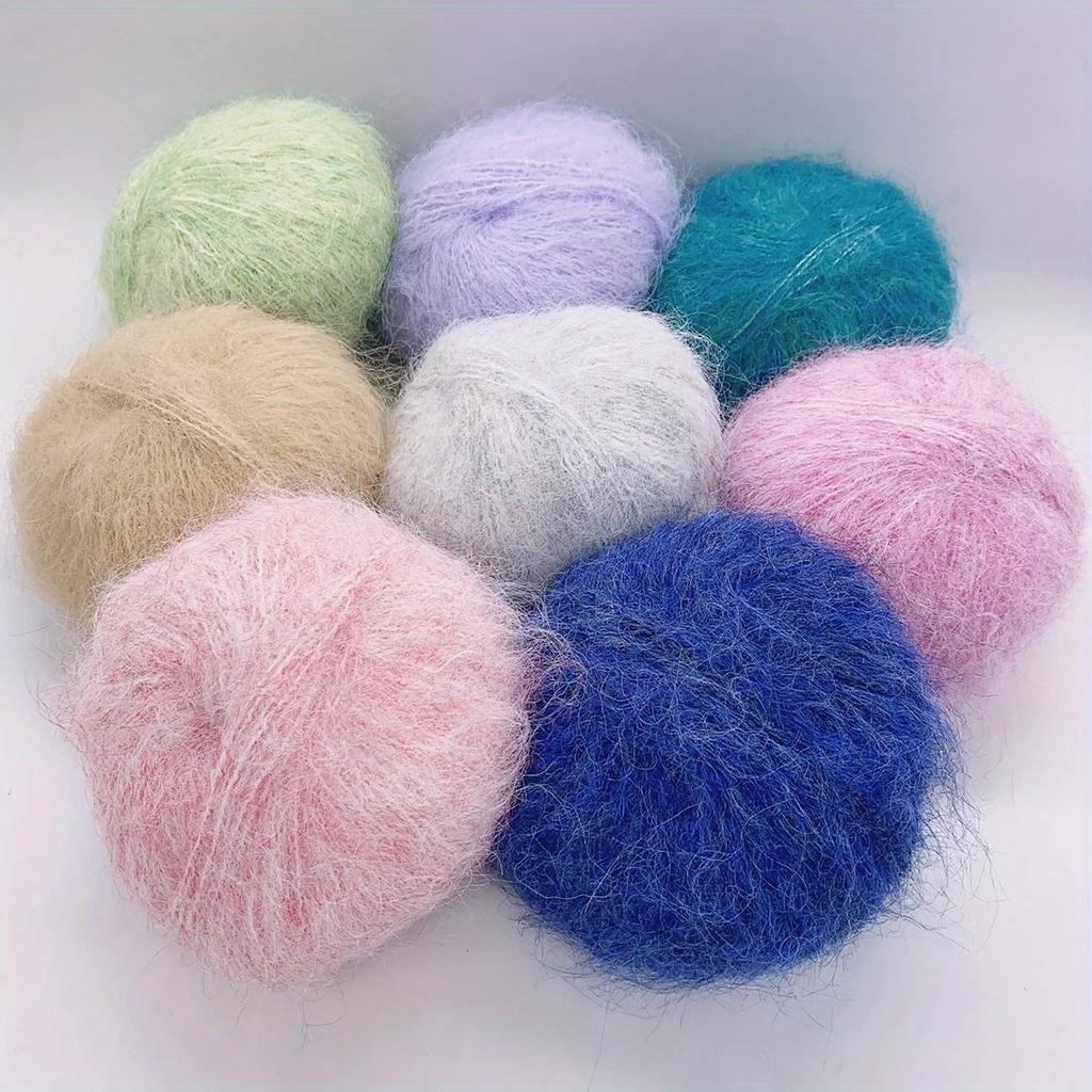 Worsted Faux Long Plush Mink Velvet Cashmere Yarn For DIY Knitting And Crocheting Long Plush Thick Crochet Yarn 1pc 190m 1.76oz