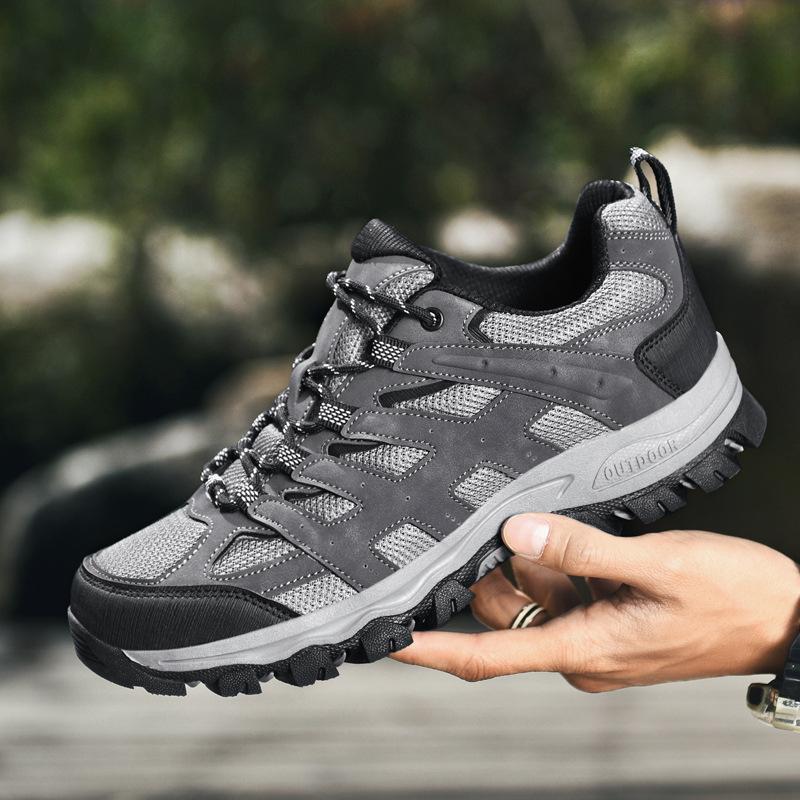 Summer Men Outdoor Casual Shoes Fashionable Outdoor Sports Shoes Hiking Shoes Hiking Shoes Low Top Men's Shoes Mesh Lightweight