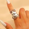 Retro Opening Insect Ring Metal Cicada And Beetle Animal Ring Women'S Trend Jewelry Accessories