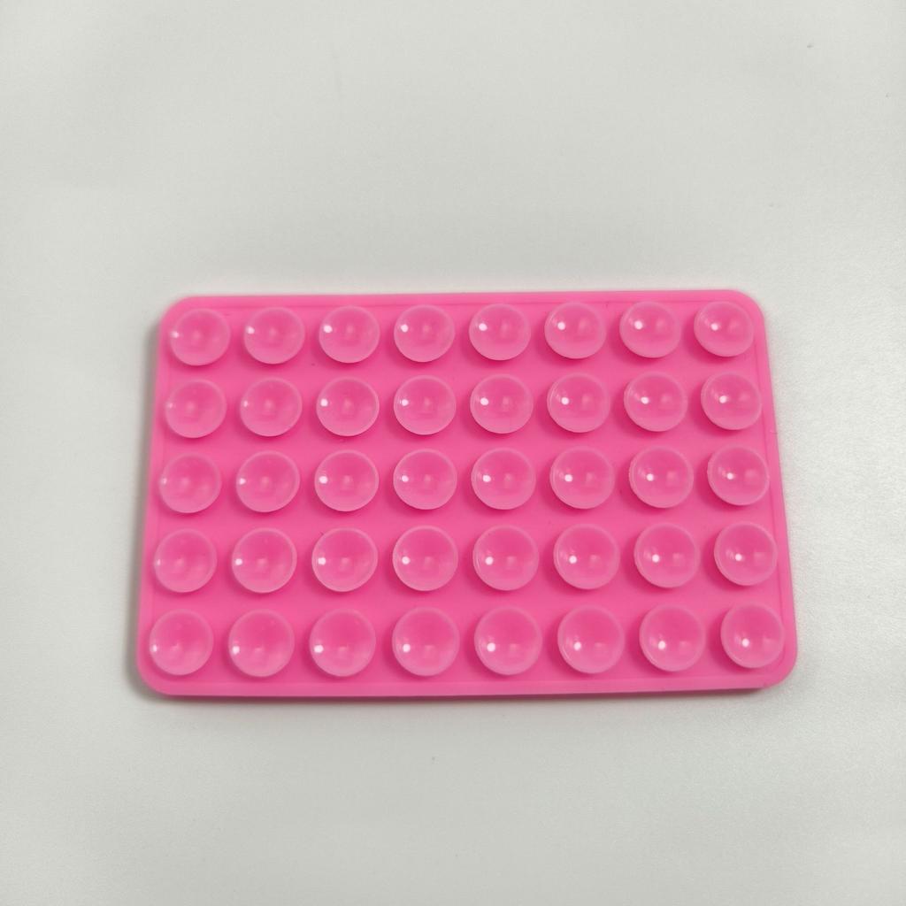 Silicone Suction Phone Mount, Non-Slip Adhesive Stand for Selfies & Videos, Sticky Phone Holder for Cell Phones — Light Pink