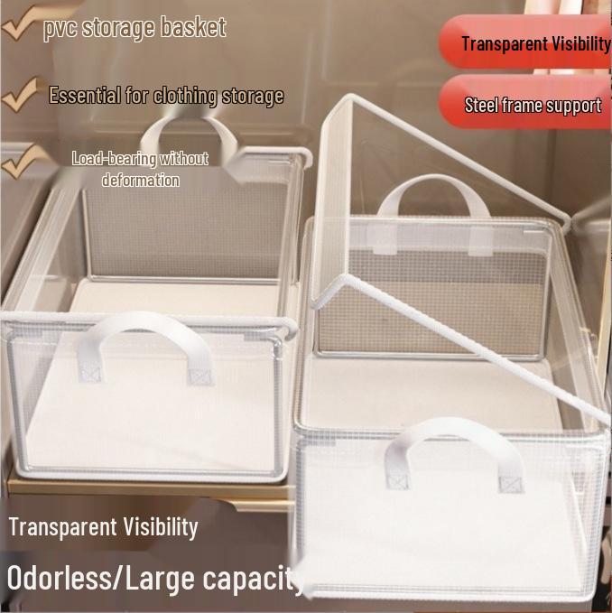 Transparent Drawer-Type Storage Box for Clothes, Pants, Underwear, and Socks