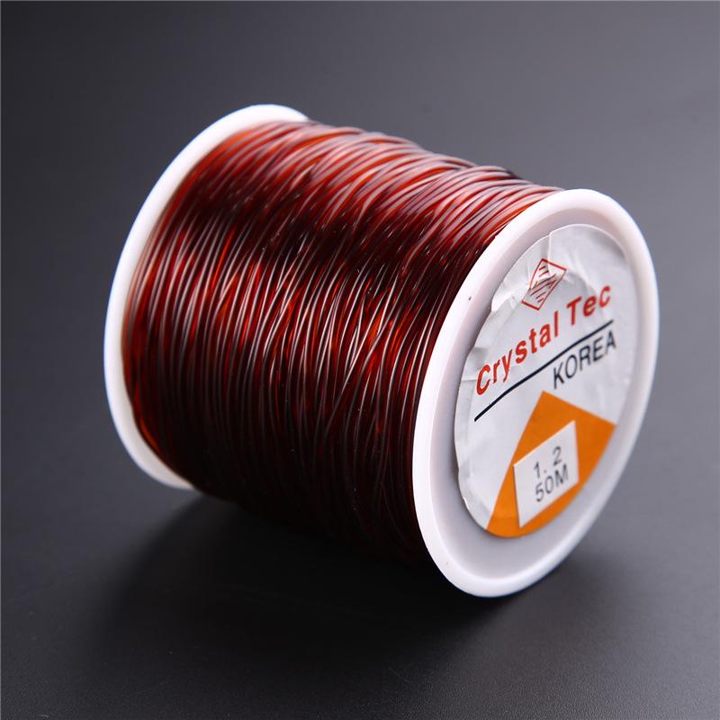 Garnet & Agate Buddha Bead Bracelet with Transparent Elastic Cord