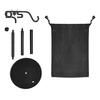 1 Set Camping Lantern Stand Height Adjustable Foldable Portable Heavy Duty Metal Outdoor Hiking Tent LED Light Pole Holder Hook Hanger Rack