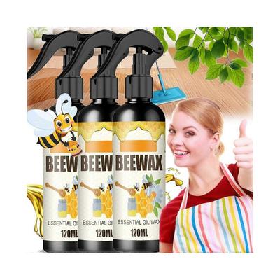 (3pcs) Spray di Cera d'Api Naturalmente Micro-Molecolarizzata, Spray di Cera d'Api Lucidante e Detergente per Mobili, Cera per la Cura e il Rinnovamento di Crepe e Graffi