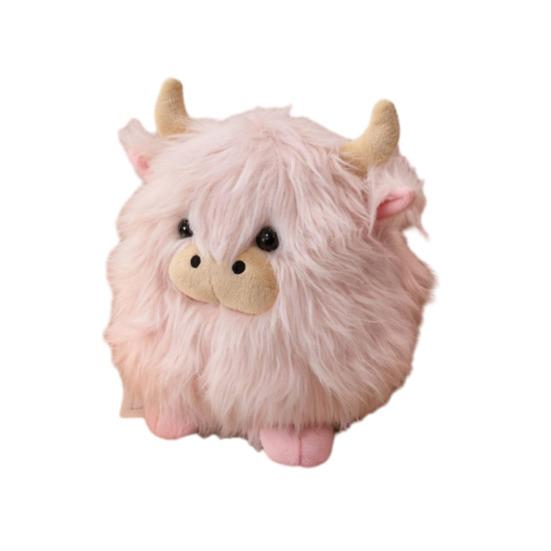 Highland Cow Plush Doll Soft Stuffed Animal Toy Cute Plush Doll for Stress Relief Soft Material PP Cotton Filling Perfect