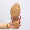 Thick-heeled Sandals Women Wear The New 2025 Summer Thick-heeled Plus-size High-heeled Sandals for Women
