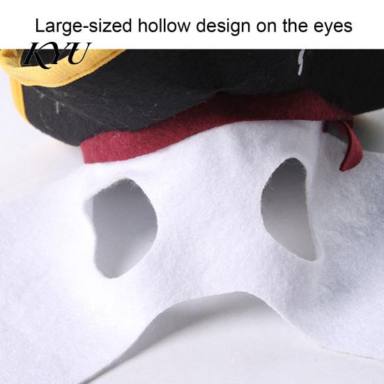Costume for French Bulldogs Halloween Pet Pirate Hat, Black Hood with Feather, Funny Cat Cosplay Soft Breathable Headwear Hat Face Mask Dogs And Cats