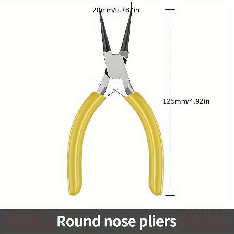 1pc Mini Pliers With Pointed Circular Mouth Diagonal Steel Wire Pliers Handmade Beaded Jewelry DIY Multifunctional Pliers