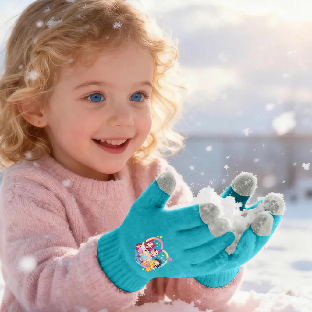 Children's Woolen Finger Gloves Smartphone Screen Gloves