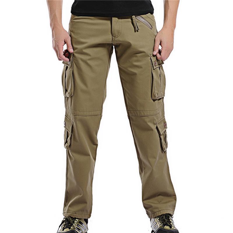 Men's Winter Fleece Multi-Pocket Casual Overalls