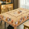 Retro Farmhouse Rooster Rectangle Tablecloth for Table Decor Vintage Kitchen Dining Table Cloth Gift Holiday Picnic Party Decor