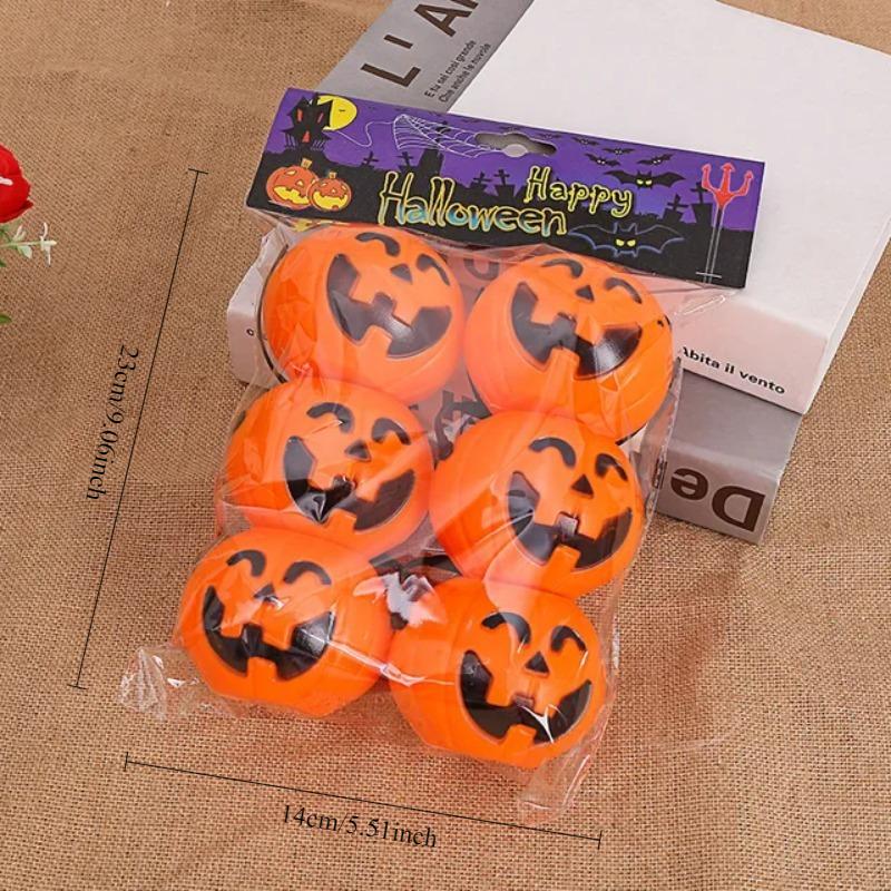 6pcs Halloween Candy Pumpkin Mini Witch Black Pot Decor Cauldron Bucket Buckets Bowl Witches Kettle Container