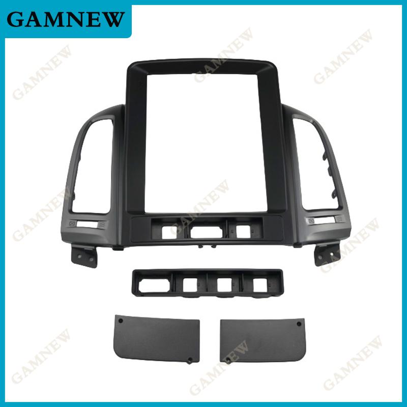 

9,7-дюймовые 2 DIN автомагнитолы для HYUNDAI SANTAFE 2006-2012 в стиле Tesla, мультимедийная рамка, панель навигации, отделка Only Frame