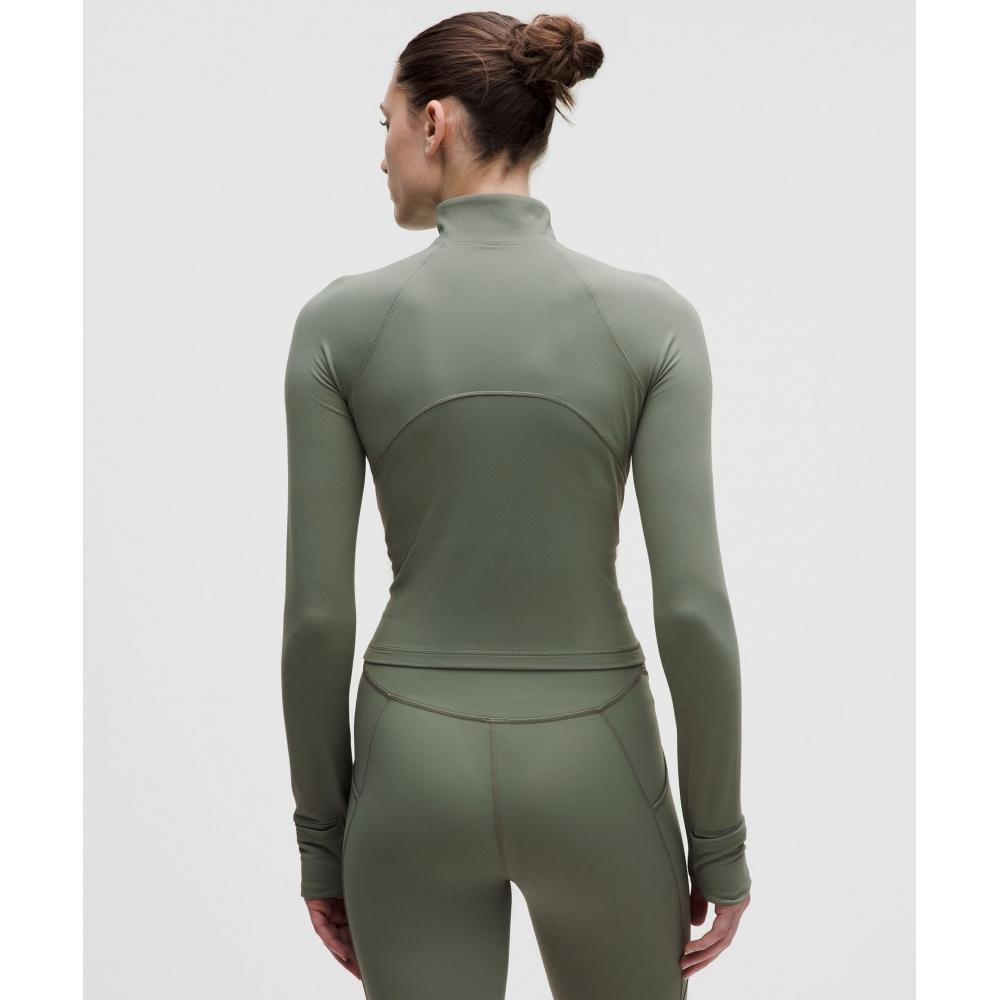 Lululemon It S Rulu Cropped Half Zip  Updated Willow Leaf