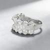 Xian Can 2026 S925 Silver Pave-set Square Diamond Ring: Simple, Fashionable, High-End Style