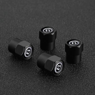 For Bentley Flying Spur Continental GT Bentayga Mulsanne 4Pcs Aluminum Car Wheel Tire Valve Stem Cover Dustproof Cap Accessories XQ7