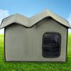 Wildkatzenunterstand Abnehmbarer Katzenunterstand Wetterfest Warmer Unterschlupf Haustierhöhle Transparentes Türdesign Waschbarer Katzenunterstand