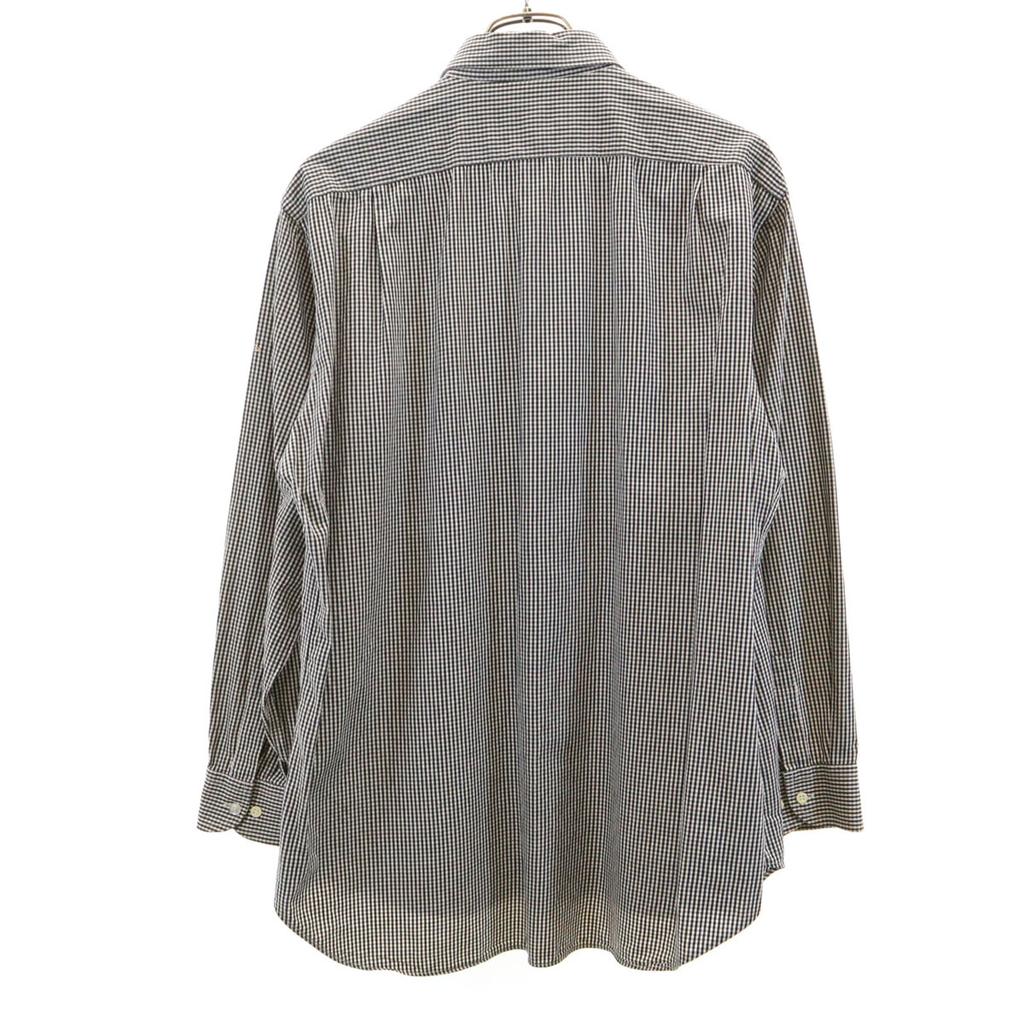 FENDI Check Pattern Long sleeve Button down shirt 40 black Men's Used