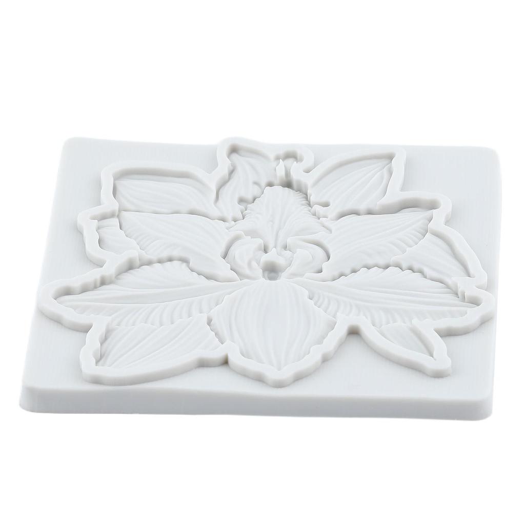 Flower Silicone Molds Orchid Daisy Rose Flower Fondant Mold Cake Decorating Tools Cupcake Topper Chocolate Candy Craft Gum Paste Polymer Clay
