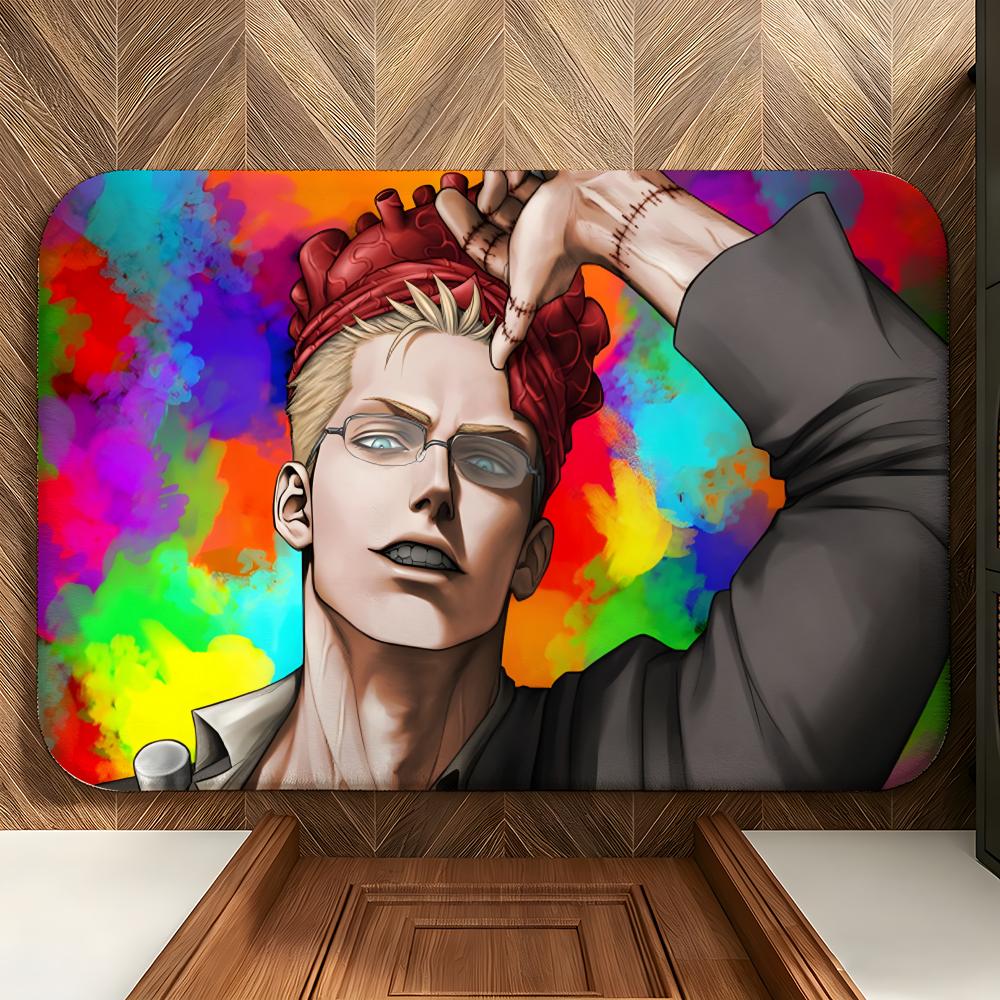 Anime D-Dorohedoro Floor Mat Soft Flannel Floor Mat Suitable for Entryways, Living Rooms, Bedrooms, and Bathrooms