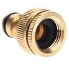2-in-1 Brass Hose Tap Connector 1/2" & 3/4" BSP Garden Hose Tap Gardening Faucet Adapter for Gardening Hose Washing Machine 1pc