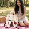 Large Capacity Cartoon Dog Backpack Adjustable Straps Animal Shoulder Bag  Gift