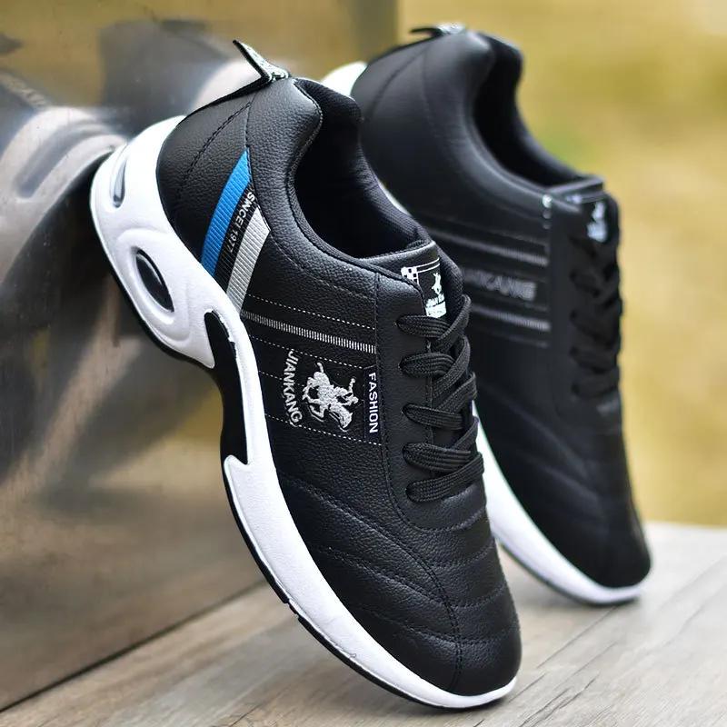 

Мужская спортивная обувь осень-зима корейский выпуск тренд водонепроницаемый бег теннис баскетбол прочный амортизирующий повседневная обувь 39