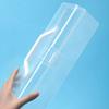 Plastic Clear Storage Box Clear with Handle Marker Pen Storage Holder Desktop Organizer Calligraphy Toolbox Stationery Storage