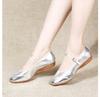[Gengzee] Women's Dance Shoes, Social Dance Shoes, Ladies' Modern Latin Shoes, Adult Jazz Dance Shoes, Women's Dance Sneakers, Dance Shoes, Silver, 23