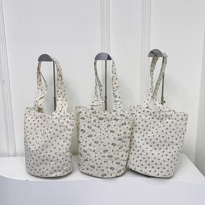 Niche Design Tote Bag Small Fresh Casual Large Capacity Shoulder Bag Cloth Bag Summer New Canvas Underarm Bag