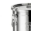 Stainless Steel Food Containers Airtight Leak-Proof Stainless Steel Flour Rice Cereal Storage Container For Flour Grain Bread