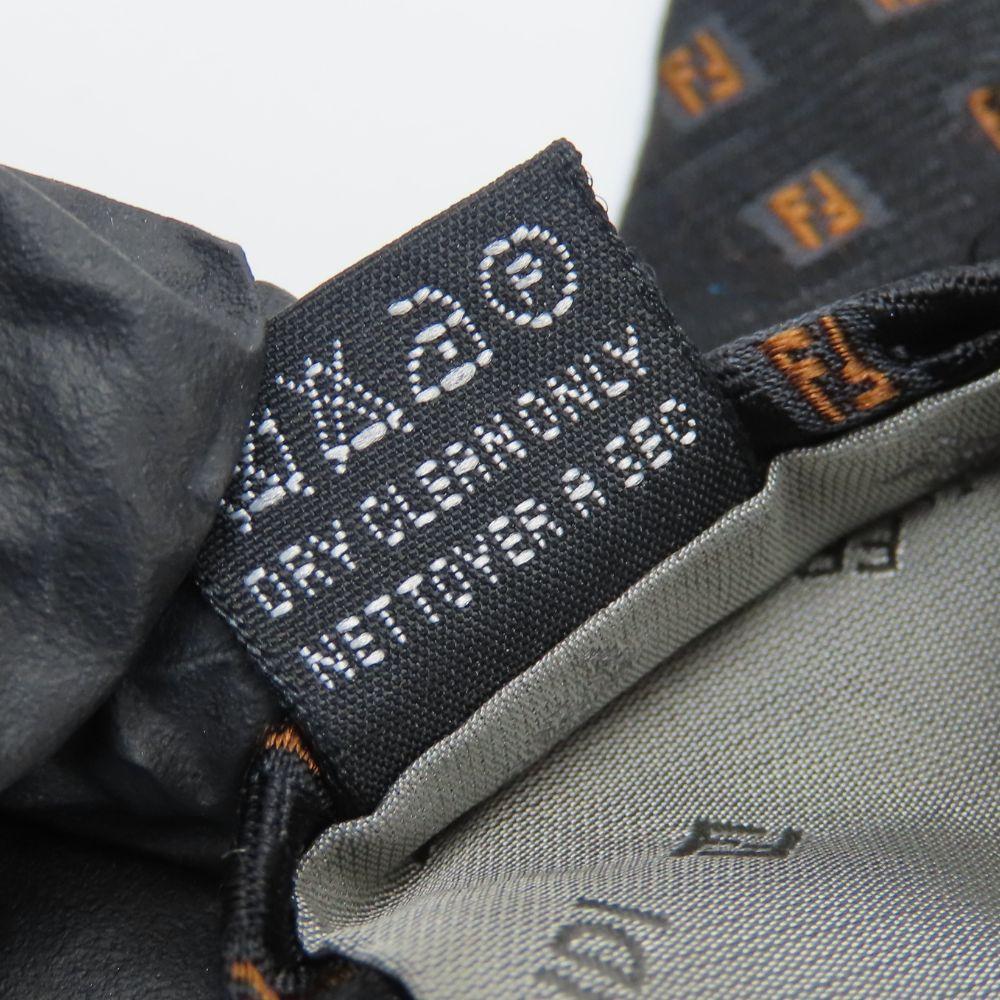 Used FENDI Tie Silk Black Brown