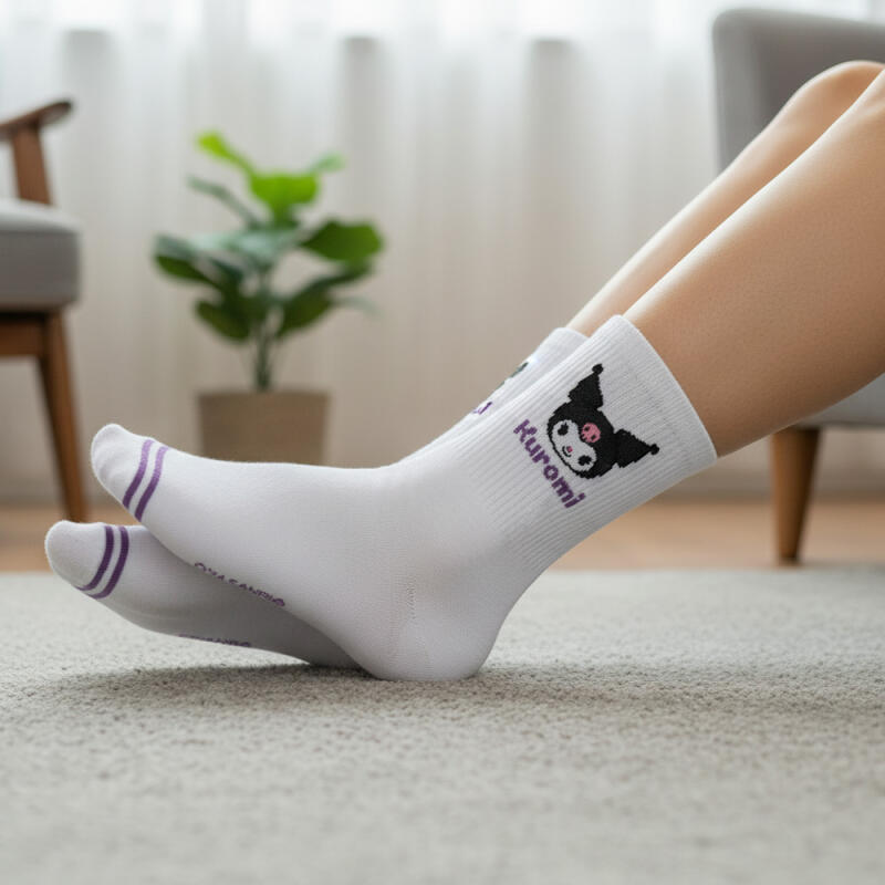Kuromi Multi Junior Mid-Calf Socks 4-Pair Set