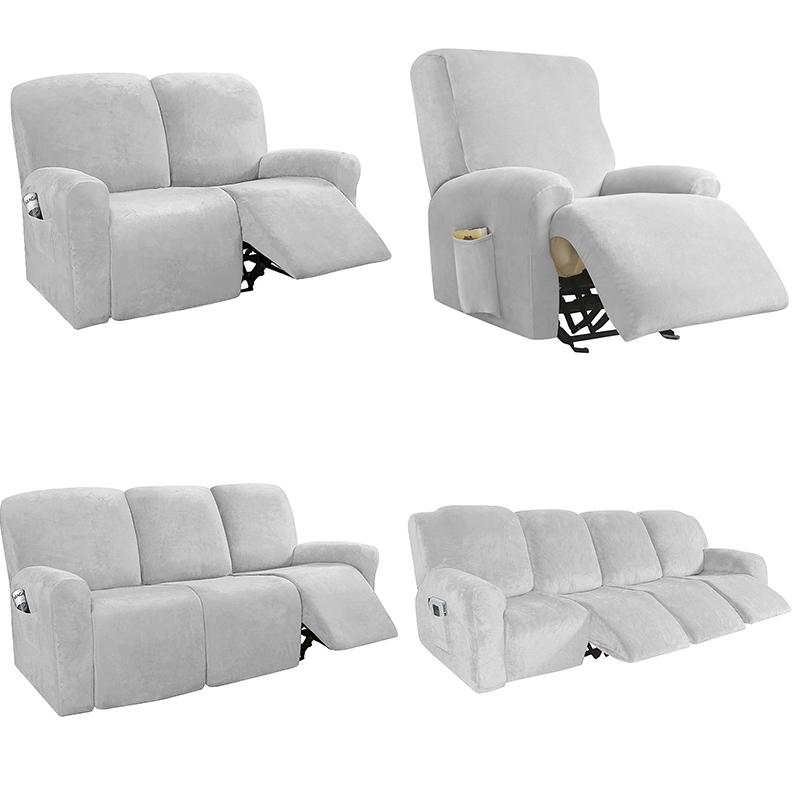 Samt Sessel Sofa Überzug für Wohnzimmer Relaxsessel Abdeckung Sofa Schonbezug Sessel Abdeckungen 1 2 3 4 Sitzer Sofa Überzug für Zuhause