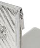 Off-White Quilted Card Wallet Short (Silver)
